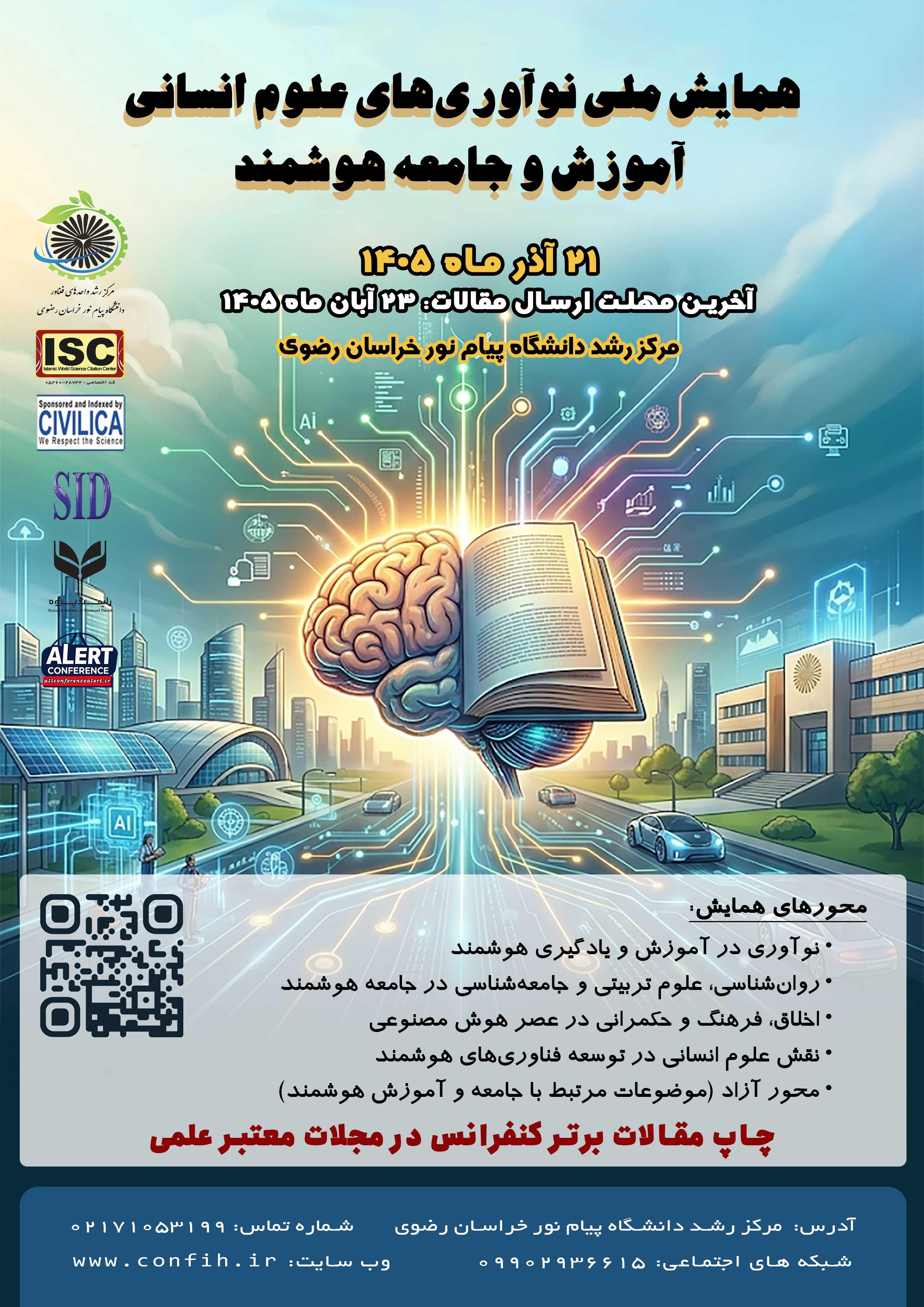  همایش ملی نوآوری های علوم انسانی، آموزش و جامعه هوشمند 